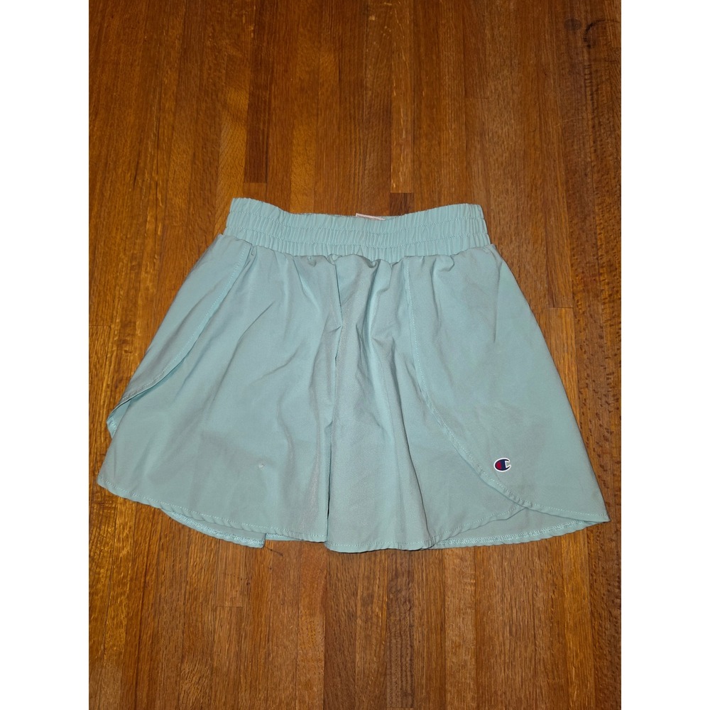 Champion Girl M 10 Mint Green Cross Over Sides Activewear‎ Tennis Athletic Skort